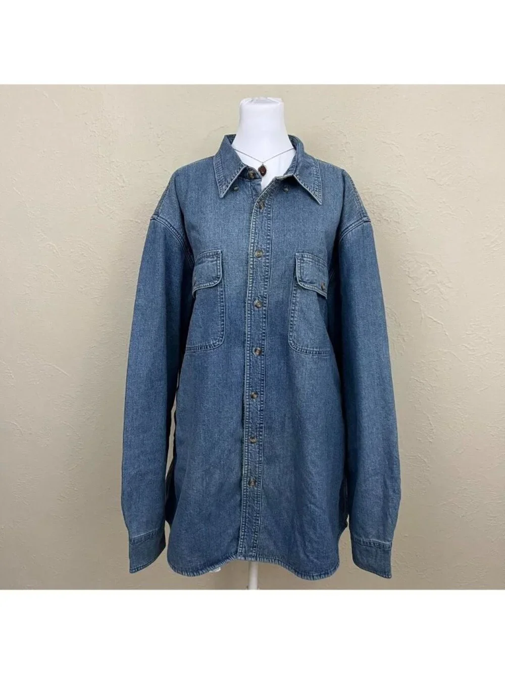 90s denim preppy western skater fleece lining shirt jacket